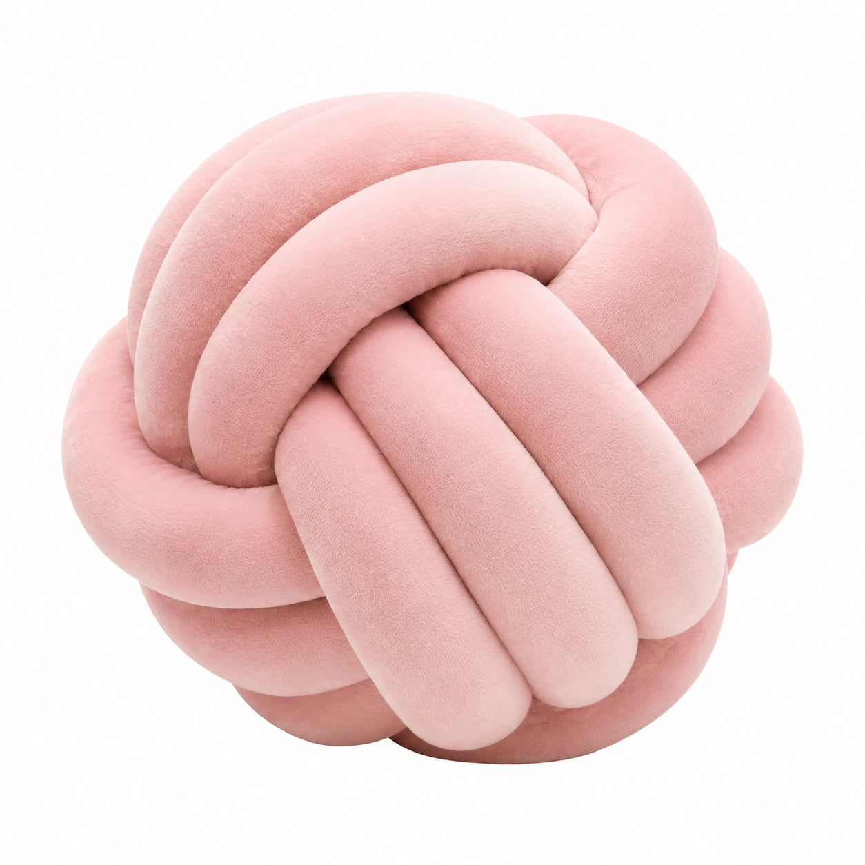 Cuscino decorativo a nodo 30 cm in tessuto rosa stile moderno