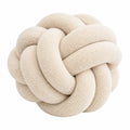 Cuscino decorativo a nodo 30 cm in tessuto bouclé beige stile moderno