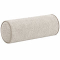Cuscino a rullo 20 x 50 cm in tessuto bouclé beige - supporto decorativo