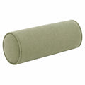 Cuscino cilindrico 18 x 45 cm in tessuto bouclé verde salvia - supporto decorativo