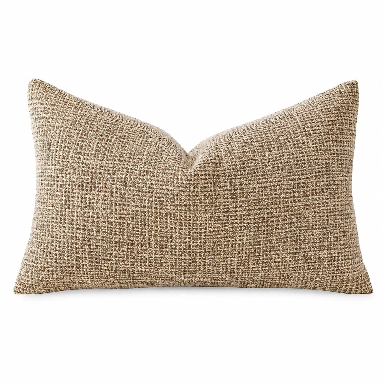 Cuscino decorativo 50 x 30 cm in tessuto beige - rettangolare per divano e letto