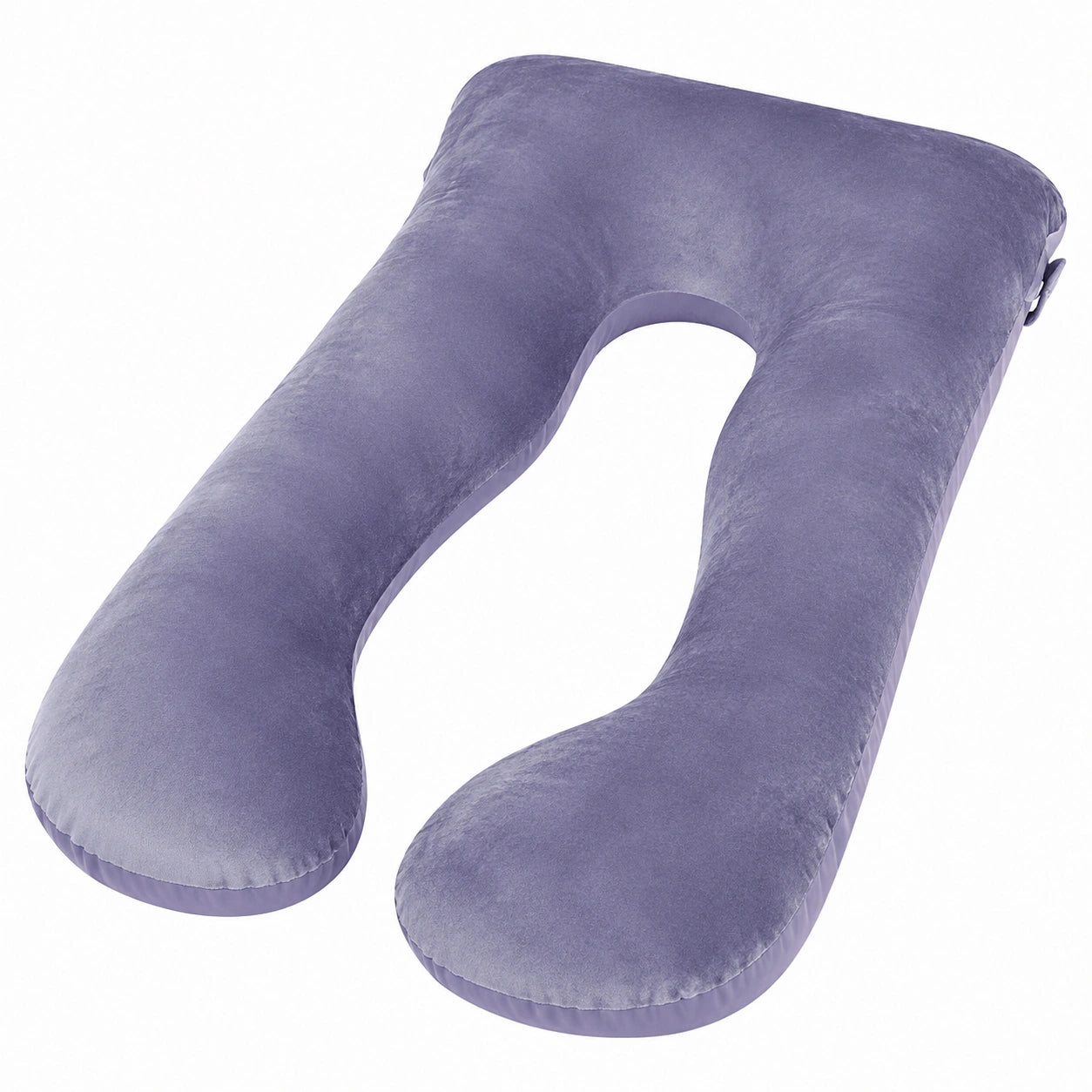 Cuscino gonfiabile a U 135 cm floccato viola per gravidanza e riposo