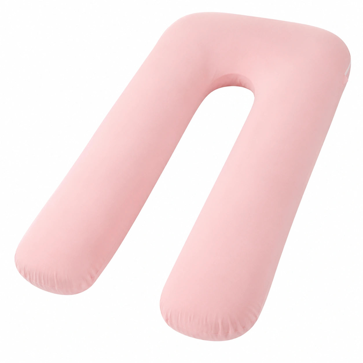 Cuscino gravidanza a U 140 cm in tessuto rosa - supporto per il riposo